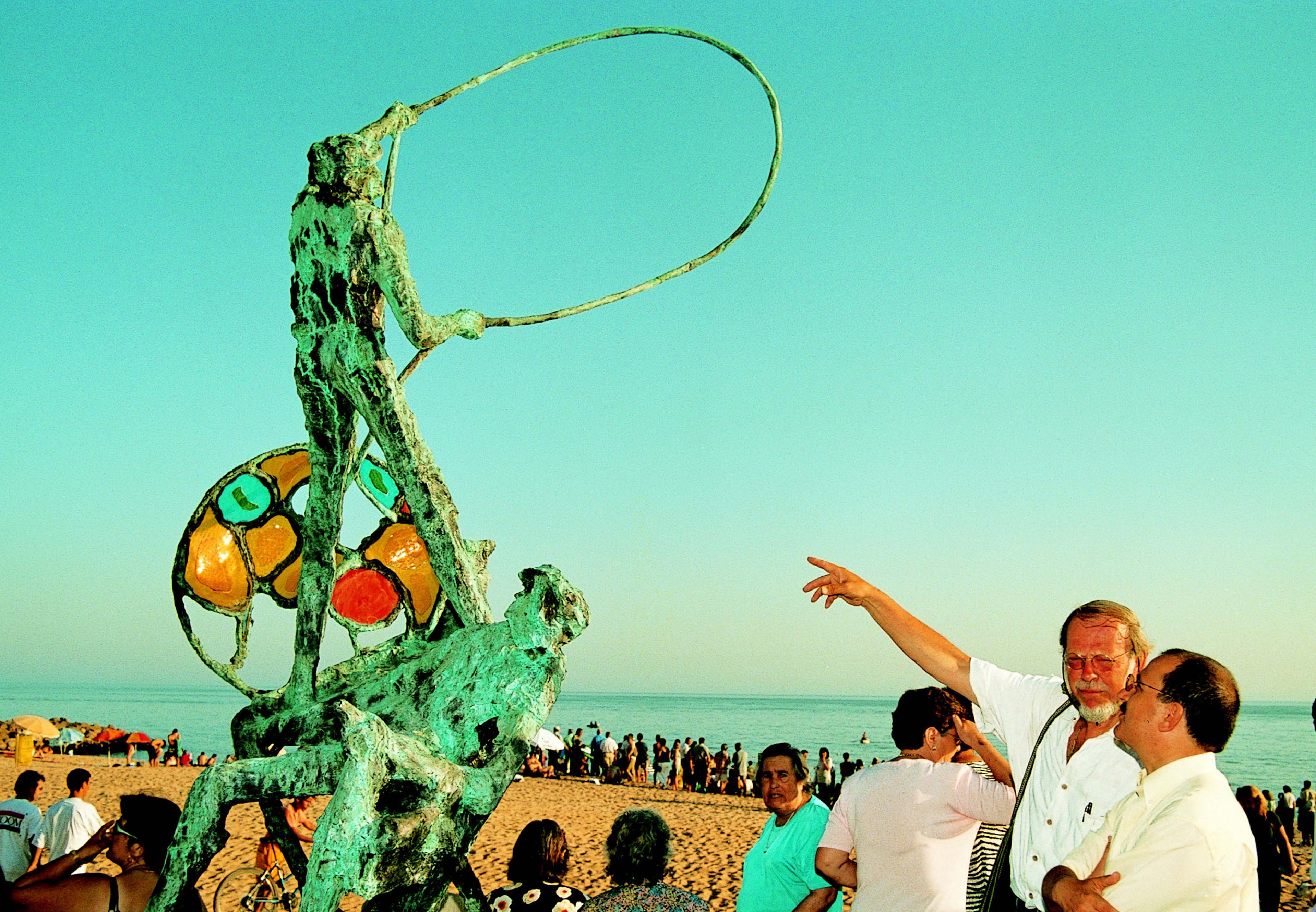 Onthulling Sun fishers sculptuur Portugal Jits Bakker